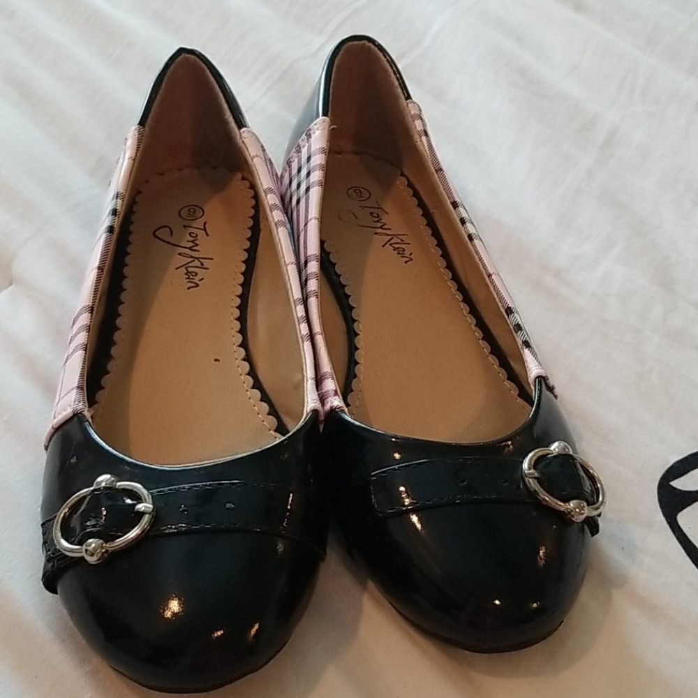 New Buckle Ballet Flats, b-1335, Pink